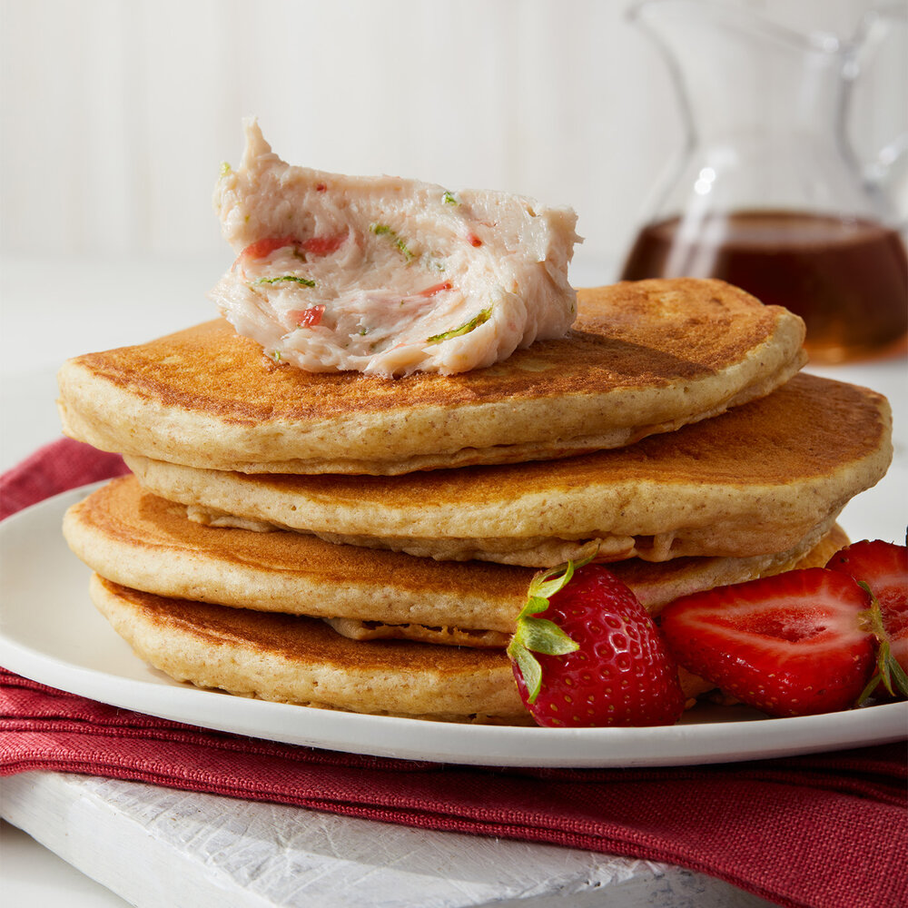 Strawberry Whipped Butter with Lime Zest